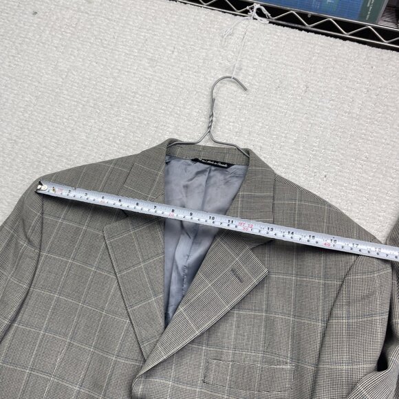 Jack Victor Collection Mens Sports Coat Jacket Listonwood 40R Wool Plaid Preppy - Picture 8 of 15